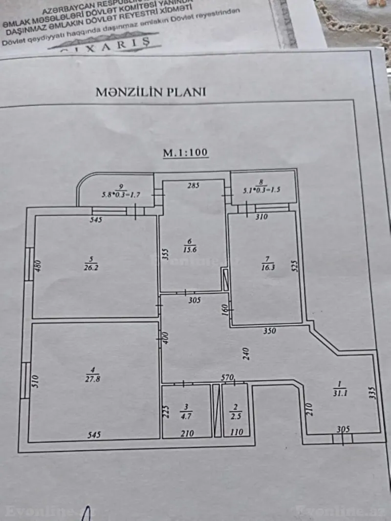Satılır 3 otaqlı Mənzil Yeni tikili 138 m² 9-cu mikrorayon - şəkil 4