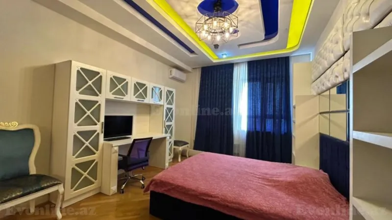 Kirayə verilir 4 otaqlı Mənzil Yeni tikili 180 m² Nizami m. - şəkil 3