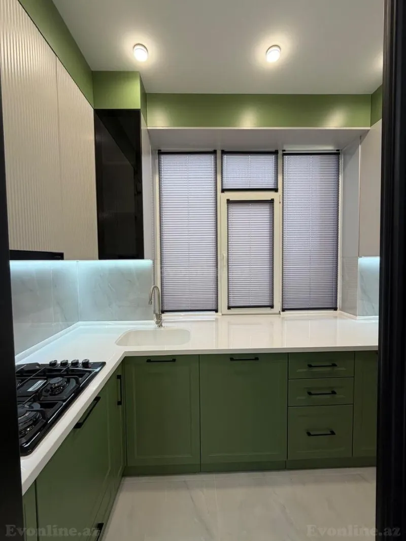 Satılır 2 otaqlı Mənzil Yeni tikili 55 m² Həzi Aslanov m. - şəkil 4