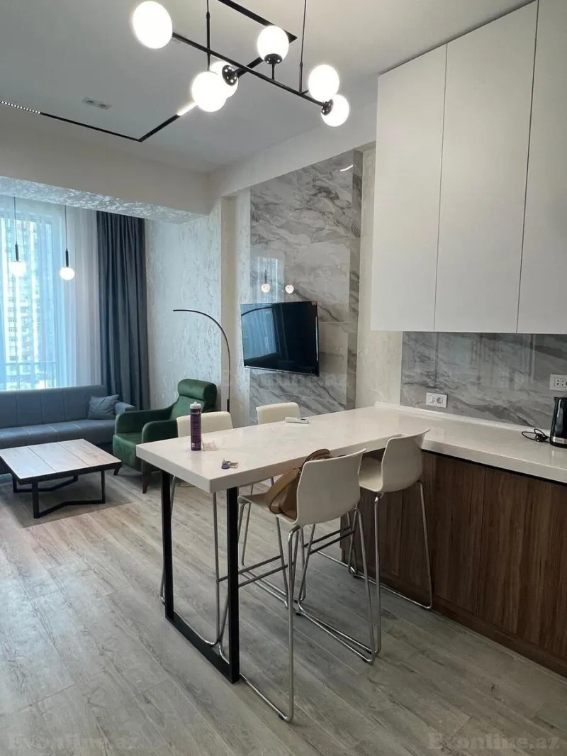 Kirayə verilir 2 otaqlı Mənzil Yeni tikili 50 m² Elmlər Akademiyası m. - şəkil 2