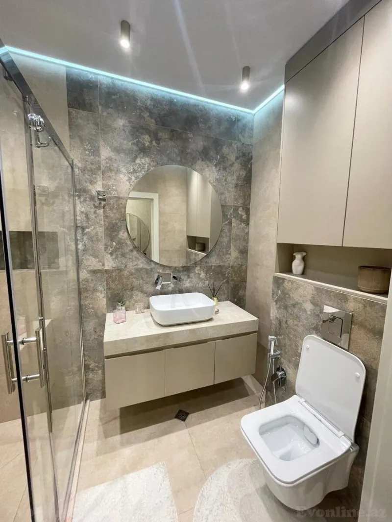 Kirayə verilir 2 otaqlı Mənzil Yeni tikili 80 m² Nərimanov r. - şəkil 5