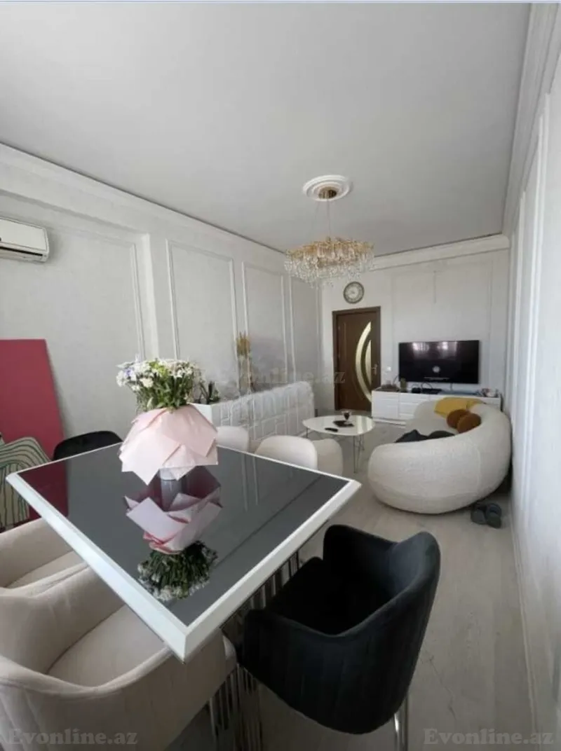 Kirayə verilir 2 otaqlı Mənzil Yeni tikili 90 m² Həzi Aslanov m. - şəkil 2