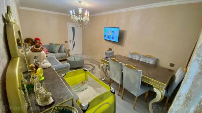 Satılır 5 otaqlı Mənzil Köhnə tikili 100 m² Qara Qarayev m. - şəkil 2