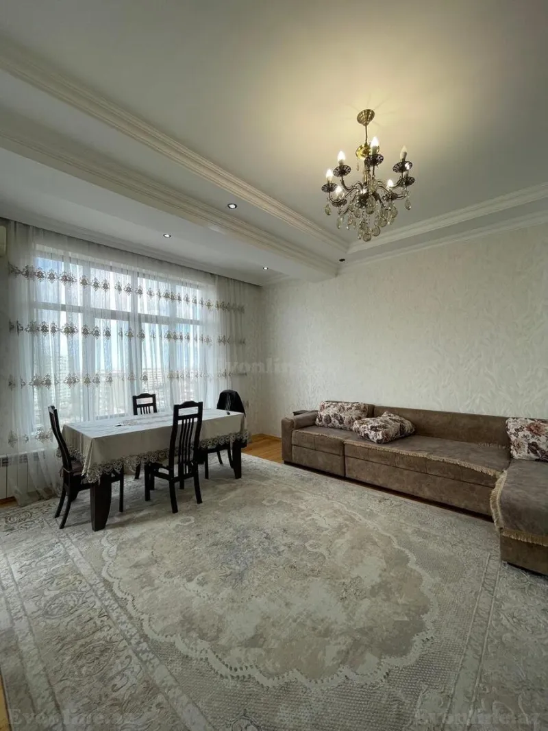 Satılır 3 otaqlı Mənzil Yeni tikili 110 m² Qara Qarayev m. - şəkil 2