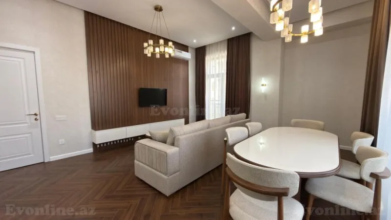 Kirayə verilir 3 otaqlı Mənzil Yeni tikili 125 m² Nəsimi r. - şəkil 5