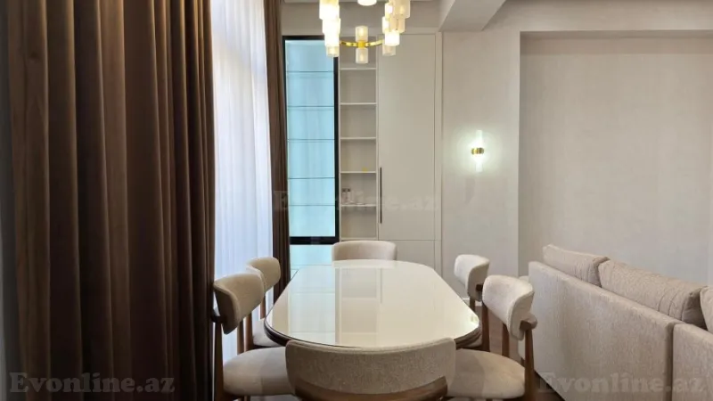 Kirayə verilir 3 otaqlı Mənzil Yeni tikili 125 m² Nəsimi r. - şəkil 9