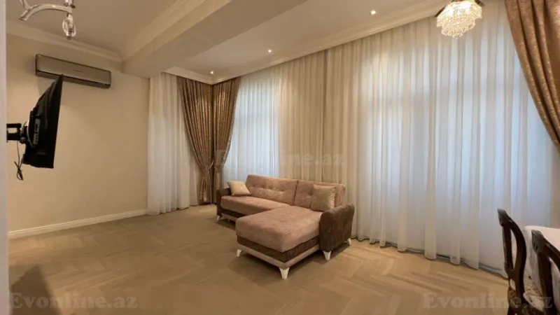 Kirayə verilir 2 otaqlı Mənzil Yeni tikili 93 m² Nəsimi r. - şəkil 2