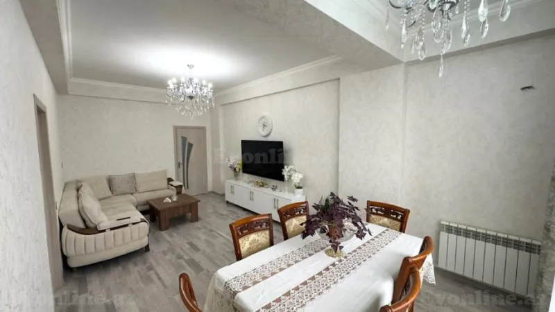 Satılır 3 otaqlı Mənzil Yeni tikili 128 m² İnşaatçılar m. - şəkil 3