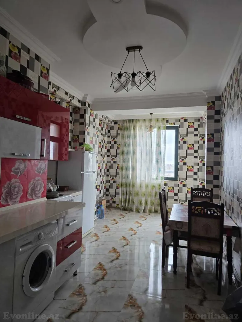 Kirayə verilir 3 otaqlı Mənzil Yeni tikili 70 m² Qara Qarayev m. - şəkil 2