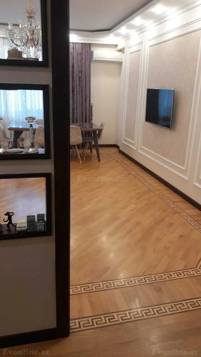 Kirayə verilir 2 otaqlı Mənzil Yeni tikili 100 m² Nərimanov r. - şəkil 2