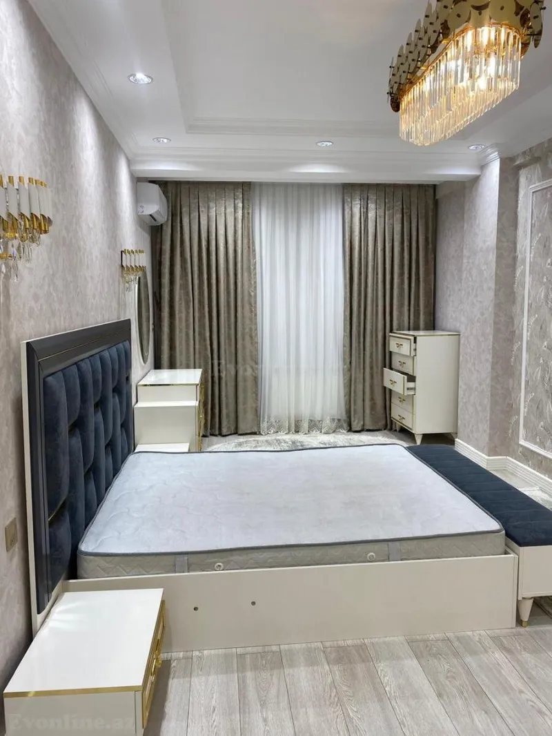 Kirayə verilir 3 otaqlı Mənzil Yeni tikili 95 m² Qara Qarayev m. - şəkil 2