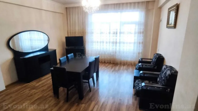 Kirayə verilir 3 otaqlı Mənzil Yeni tikili 110 m² Nərimanov r. - şəkil 2