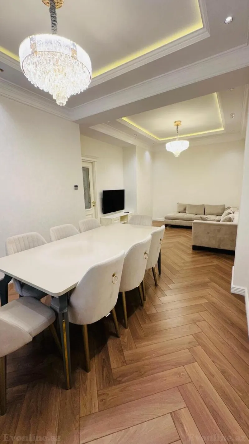 Kirayə verilir 3 otaqlı Mənzil Yeni tikili 141 m² Nəsimi r. - şəkil 3