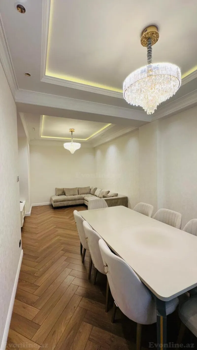 Kirayə verilir 3 otaqlı Mənzil Yeni tikili 141 m² Nəsimi r. - şəkil 5