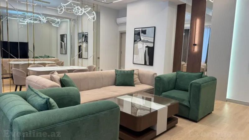 Kirayə verilir 3 otaqlı Mənzil Yeni tikili 140 m² Xətai r. - şəkil 4