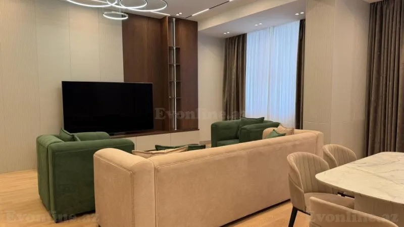 Kirayə verilir 3 otaqlı Mənzil Yeni tikili 140 m² Xətai r. - şəkil 5