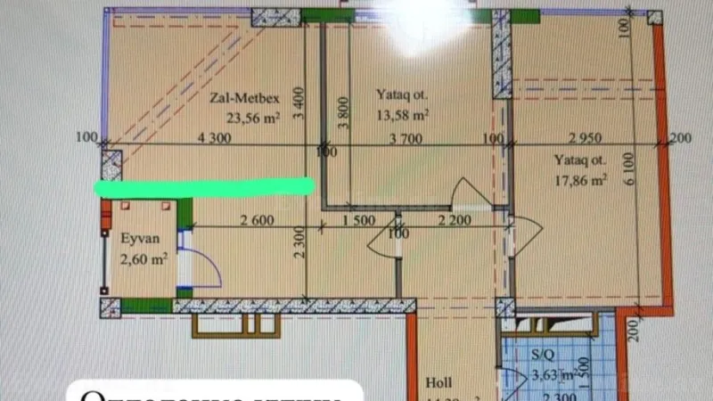 Satılır 3 otaqlı Mənzil Yeni tikili 85 m² Nəriman Nərimanov m. - şəkil 5