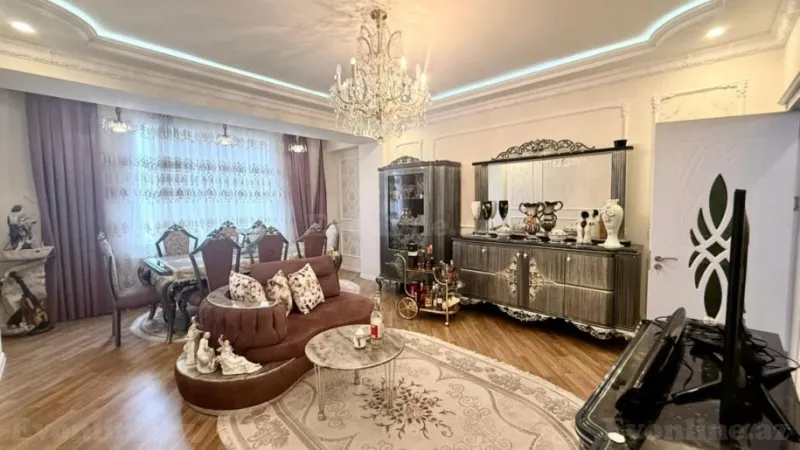 Satılır 4 otaqlı Mənzil Yeni tikili 155 m² İnşaatçılar m. - şəkil 2