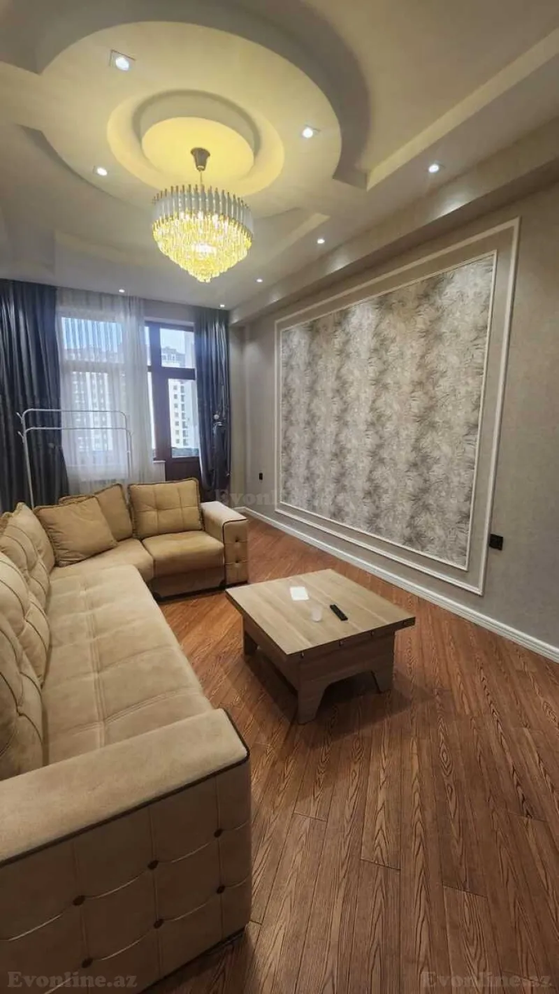 Kirayə verilir 2 otaqlı Mənzil Yeni tikili 91 m² Gənclik m. - şəkil 2