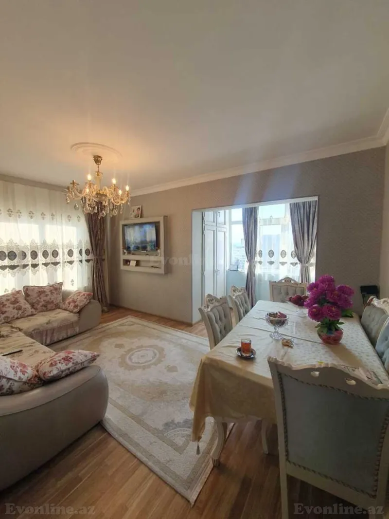 2 otaqlı Mənzil 55 m² Əhmədli Satılır