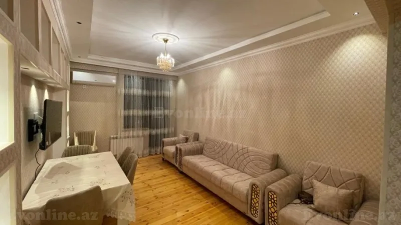 Kirayə verilir 3 otaqlı Mənzil Yeni tikili 75 m² Nərimanov r. - şəkil 2