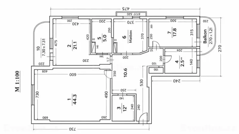 Satılır 4 otaqlı Mənzil Yeni tikili 197 m² Nərimanov r. - şəkil 2