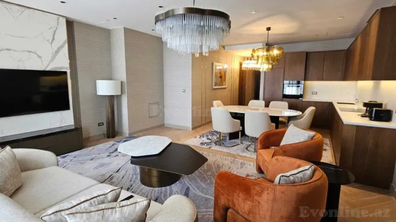 Kirayə verilir 3 otaqlı Mənzil Yeni tikili 160 m² Xətai m. - şəkil 3