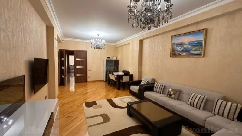 Kirayə verilir 3 otaqlı Mənzil Yeni tikili 150 m² Nərimanov r. - şəkil 9