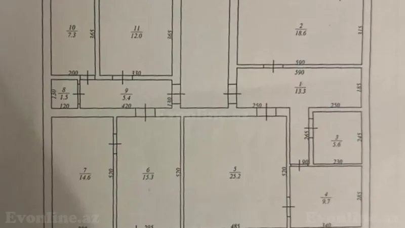 Satılır 5 otaqlı Mənzil Köhnə tikili 160 m² Nərimanov r. - şəkil 17