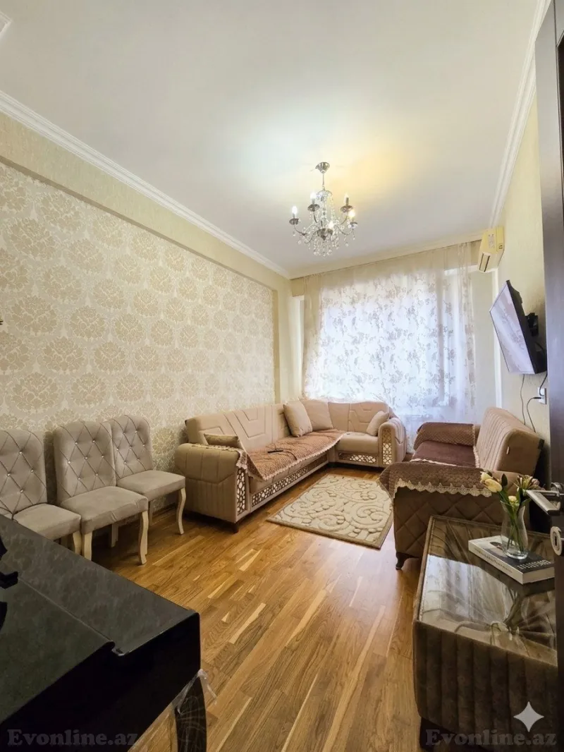 Satılır 3 otaqlı Mənzil Yeni tikili 72 m² Qara Qarayev m. - şəkil 2