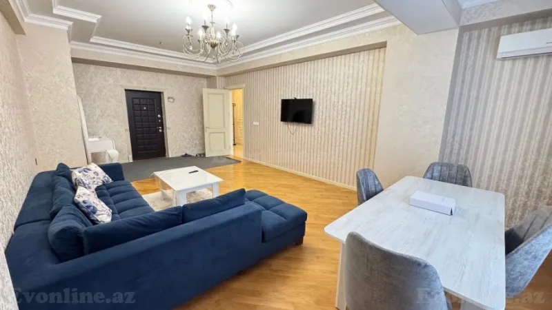 Kirayə verilir 2 otaqlı Mənzil Yeni tikili 100 m² Nəsimi r. - şəkil 2