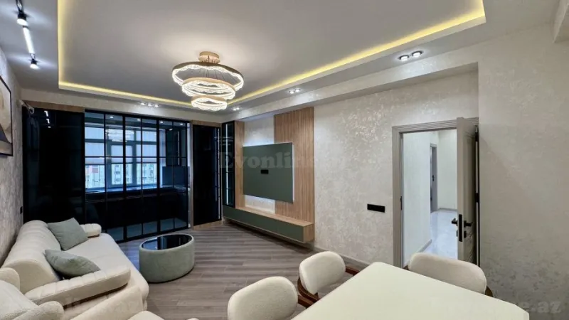 Satılır 3 otaqlı Mənzil Yeni tikili 90 m² Həzi Aslanov m. - şəkil 2