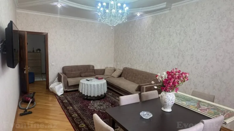 Satılır 3 otaqlı Mənzil Yeni tikili 120 m² İnşaatçılar m. - şəkil 2