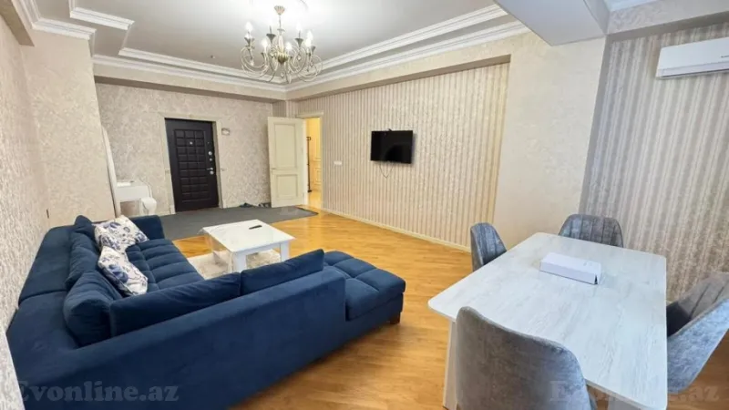 Kirayə verilir 2 otaqlı Mənzil Yeni tikili 100 m² Nərimanov r. - şəkil 3