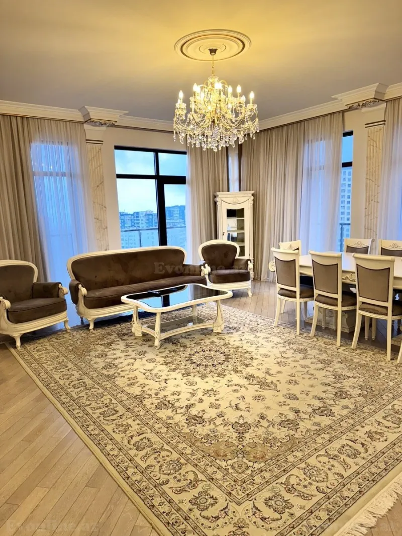 Kirayə verilir 4 otaqlı Mənzil Yeni tikili 210 m² Nizami m. - şəkil 2