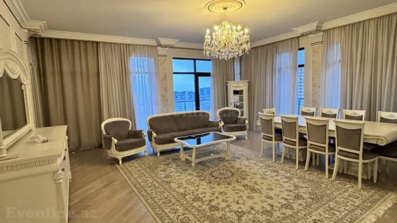 Kirayə verilir 4 otaqlı Mənzil Yeni tikili 210 m² Nizami m. - şəkil 3