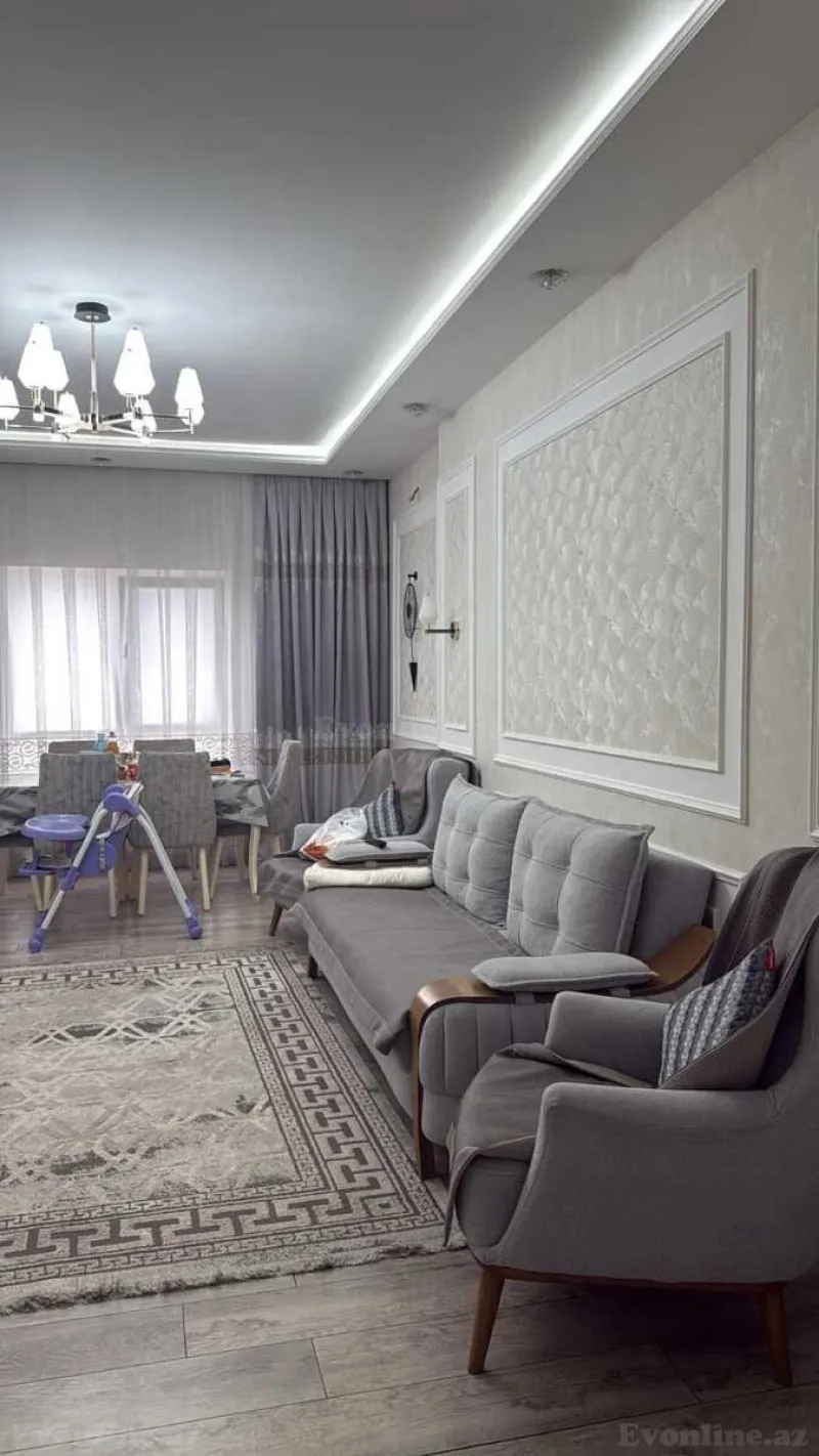 Satılır 3 otaqlı Mənzil Yeni tikili 90 m² Memar Əcəmi m. - şəkil 5