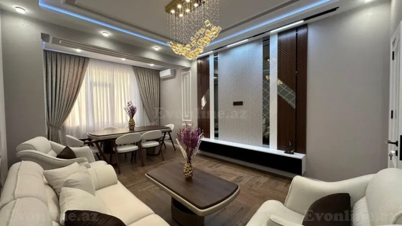 Satılır 3 otaqlı Mənzil Yeni tikili 105 m² Həzi Aslanov m. - şəkil 2