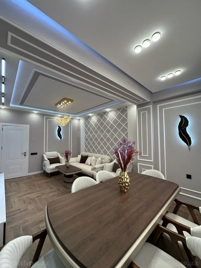 Satılır 3 otaqlı Mənzil Yeni tikili 105 m² Həzi Aslanov m. - şəkil 3