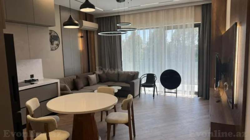 Kirayə verilir 2 otaqlı Mənzil Yeni tikili 110 m² Xəzər r. - şəkil 2