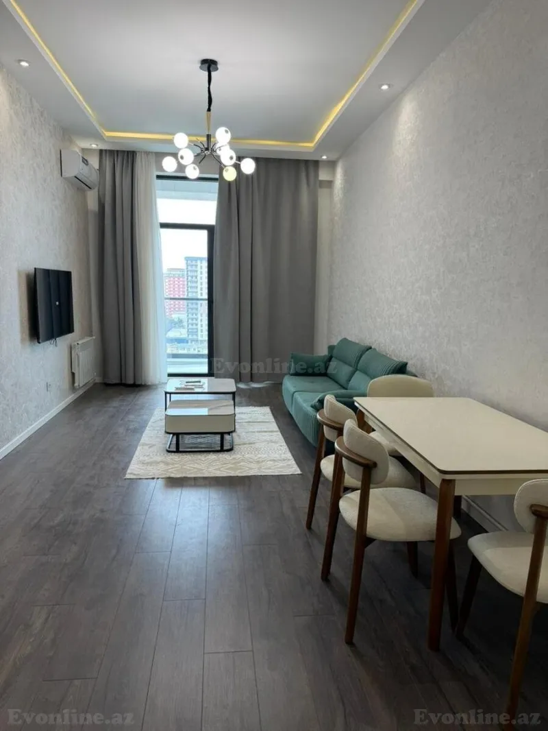 Kirayə verilir 2 otaqlı Mənzil Yeni tikili 75 m² Nəsimi r. - şəkil 2