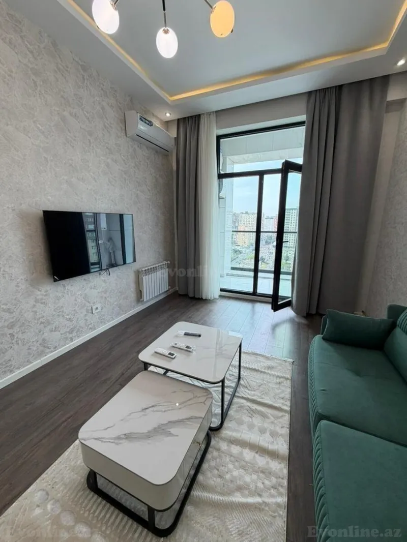Kirayə verilir 2 otaqlı Mənzil Yeni tikili 75 m² Nəsimi r. - şəkil 4