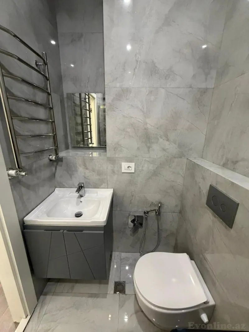 Kirayə verilir 2 otaqlı Mənzil Yeni tikili 75 m² Nəsimi r. - şəkil 16