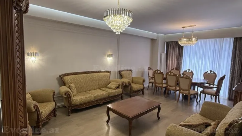 Kirayə verilir 4 otaqlı Mənzil Yeni tikili 130 m² Bakmil m. - şəkil 8