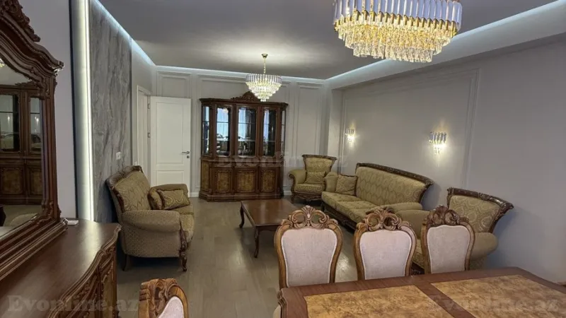 Kirayə verilir 4 otaqlı Mənzil Yeni tikili 130 m² Bakmil m. - şəkil 9