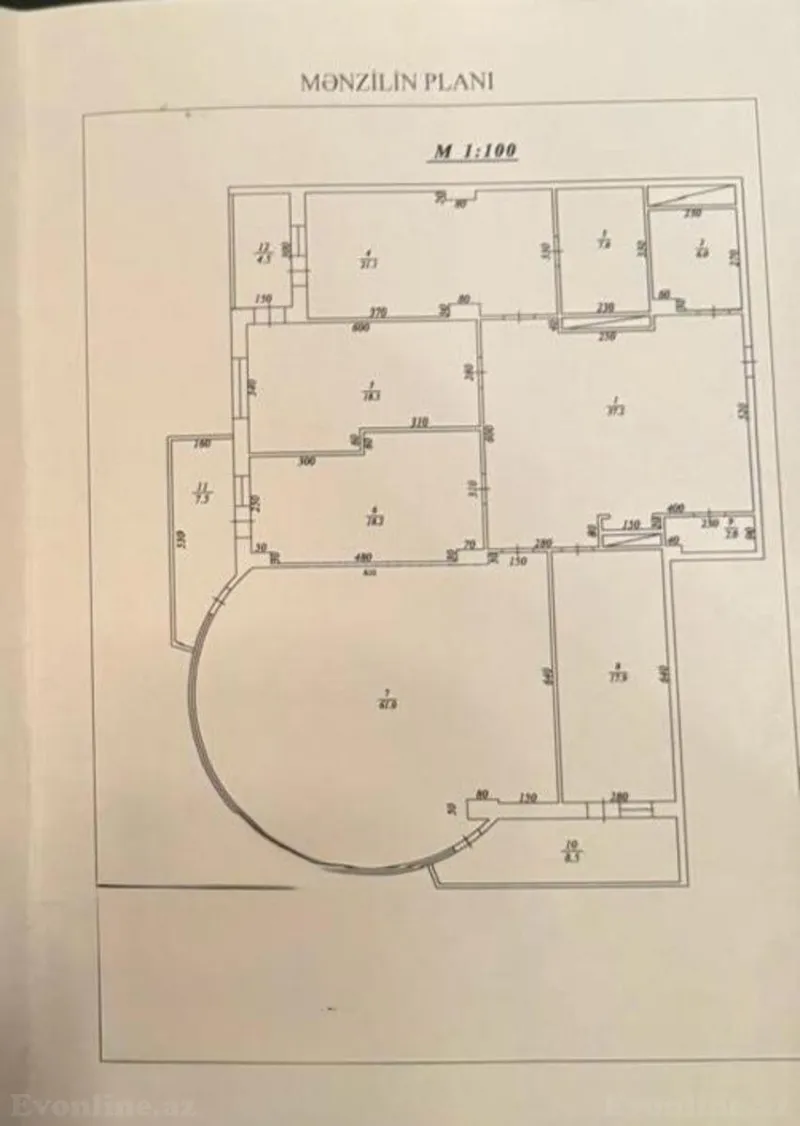 Satılır 4 otaqlı Mənzil Yeni tikili 211 m² Sahil m. - şəkil 2