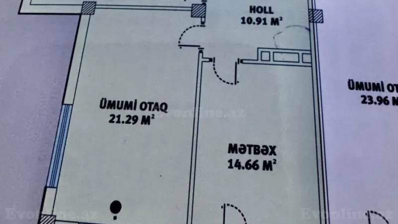 Satılır 2 otaqlı Mənzil Yeni tikili 74 m² Həzi Aslanov m. - şəkil 2