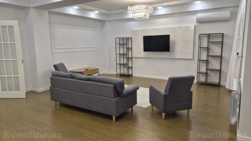 Kirayə verilir 4 otaqlı Mənzil Yeni tikili 220 m² Nərimanov r. - şəkil 2