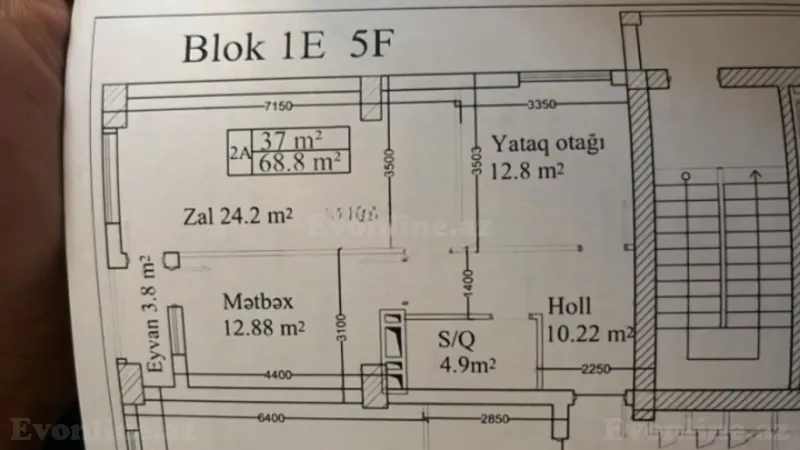 Satılır 2 otaqlı Mənzil Yeni tikili 70 m² Binəqədi - şəkil 2