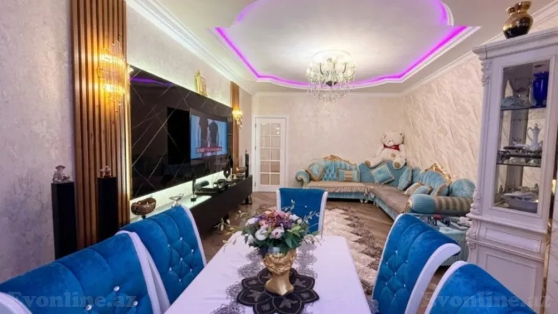 Satılır 4 otaqlı Mənzil Yeni tikili 120 m² Həzi Aslanov m. - şəkil 2